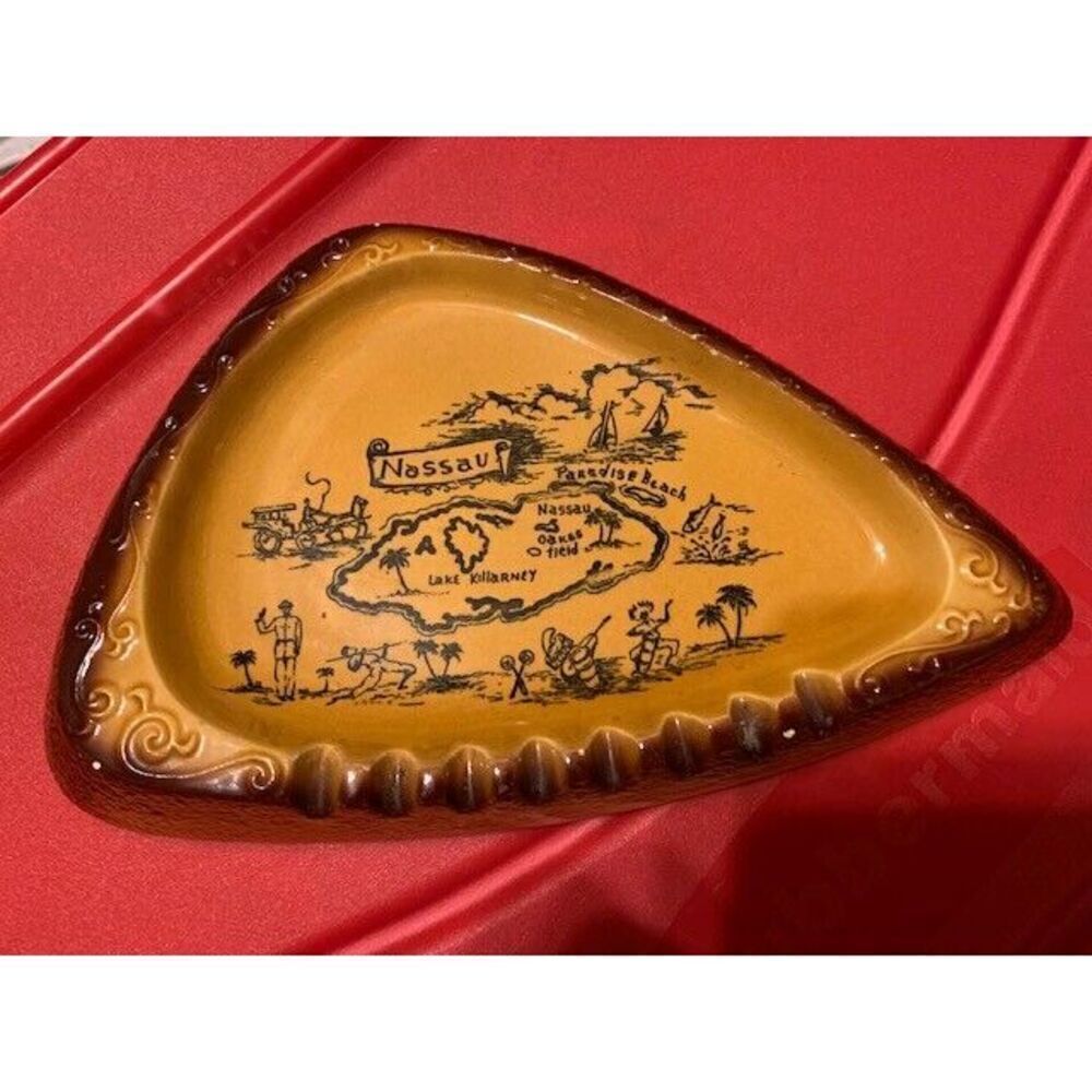 Nassau Bahamas Vintage Ceramic Ashtray